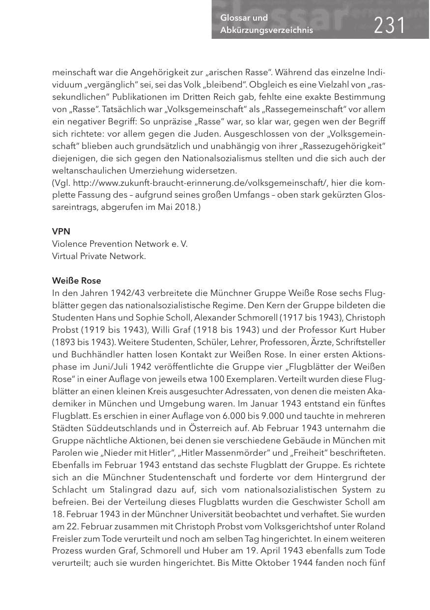 Seite 231 des Verfassungsschutzbericht 2017 Hessen