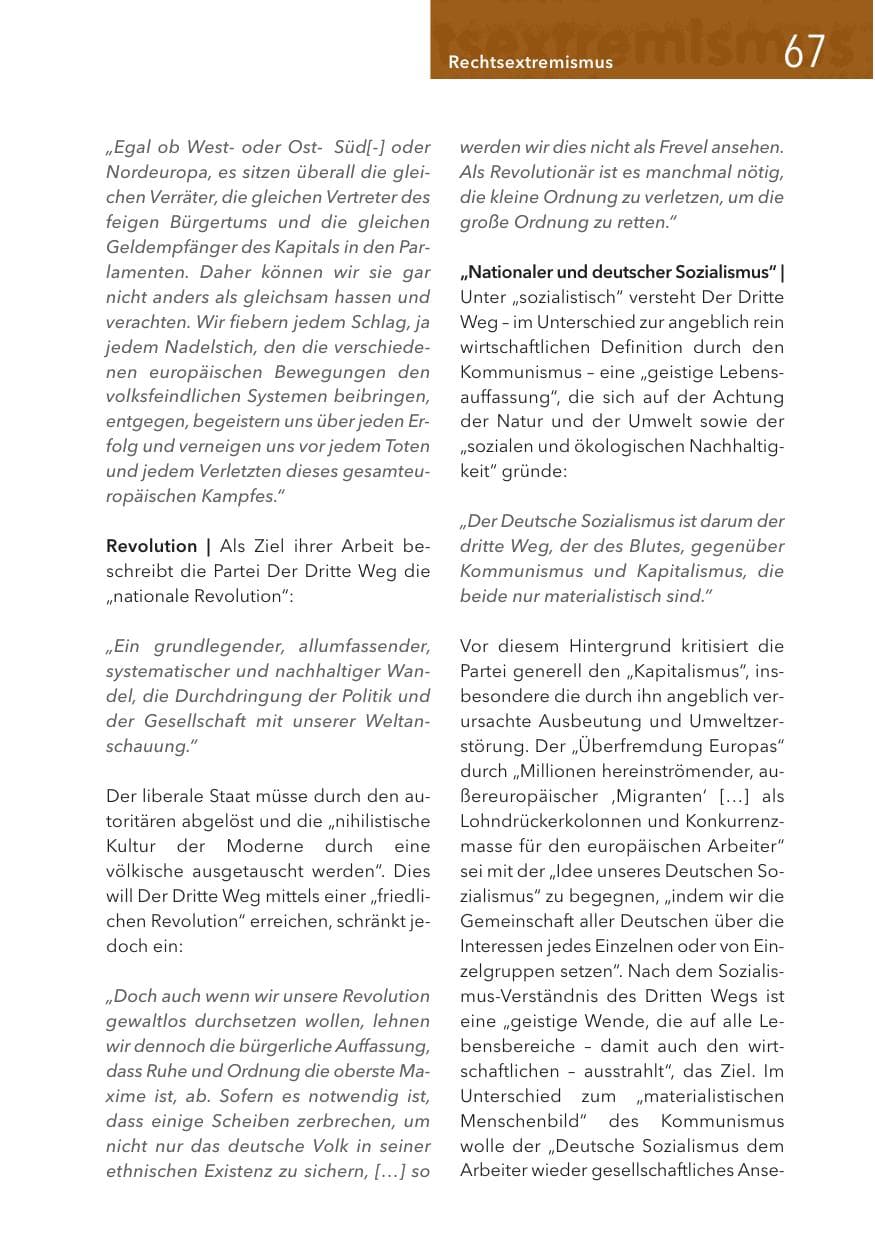 Seite 67 des Verfassungsschutzbericht 2017 Hessen