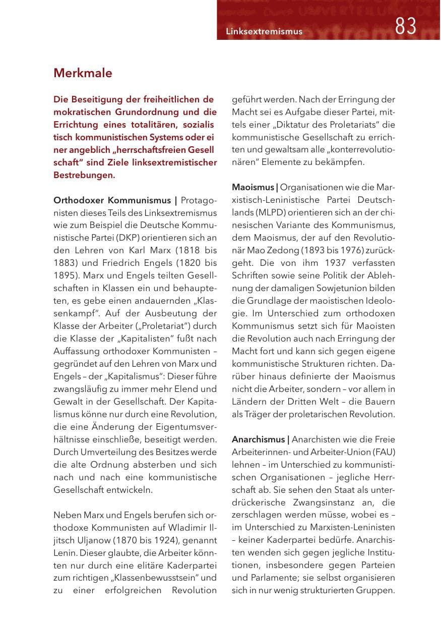 Seite 83 des Verfassungsschutzbericht 2017 Hessen
