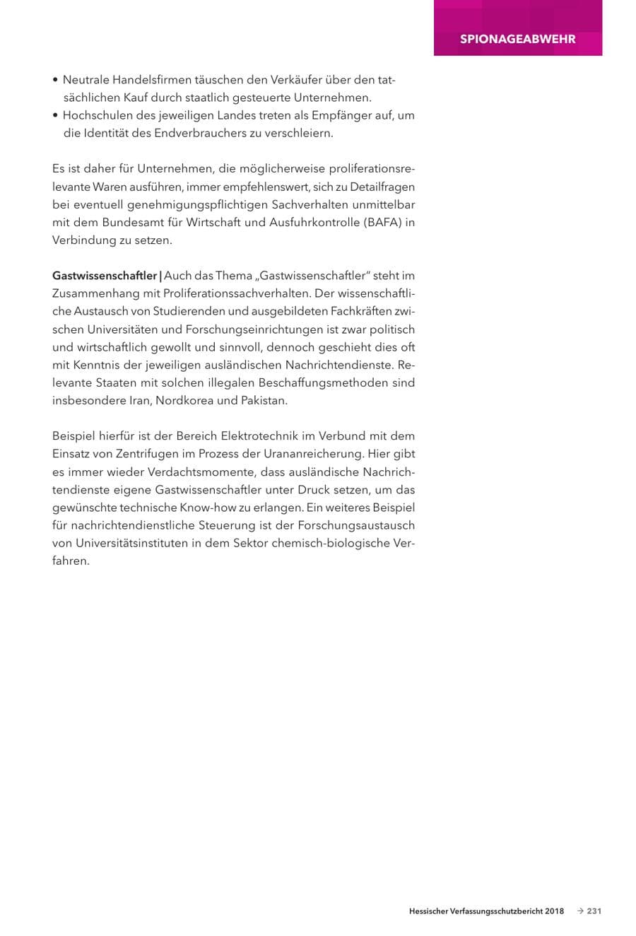 Seite 233 des Verfassungsschutzbericht 2018 Hessen