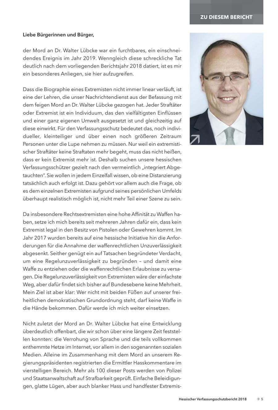 Seite 7 des Verfassungsschutzbericht 2018 Hessen