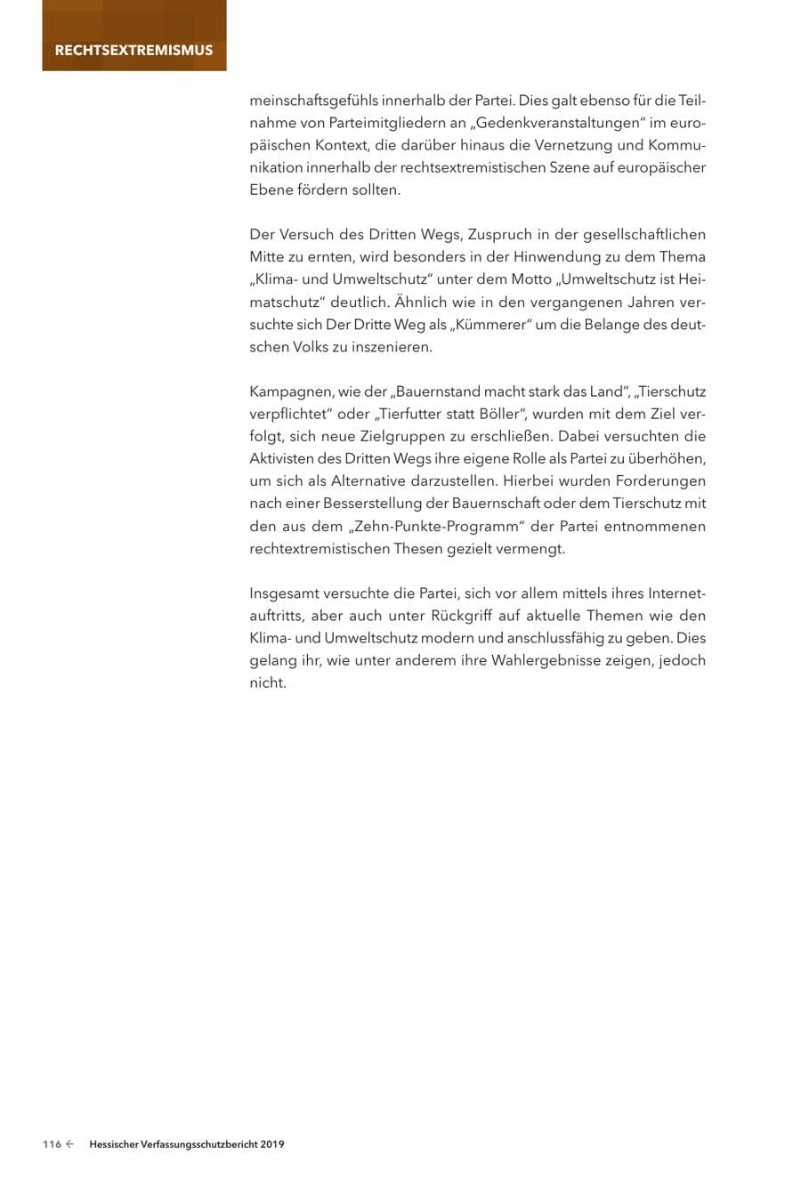 Seite 118 des Verfassungsschutzbericht 2019 Hessen