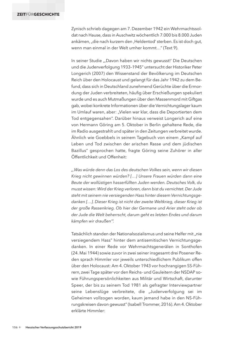 Seite 158 des Verfassungsschutzbericht 2019 Hessen