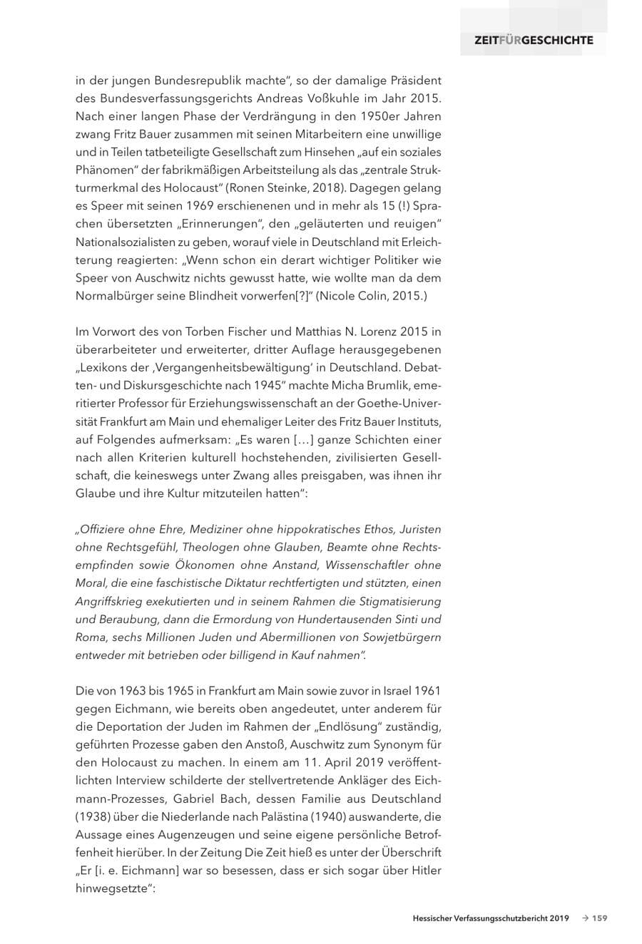 Seite 161 des Verfassungsschutzbericht 2019 Hessen
