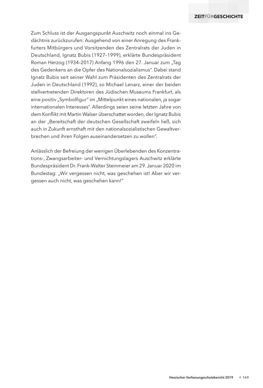 Seite 171 des Verfassungsschutzbericht 2019 Hessen