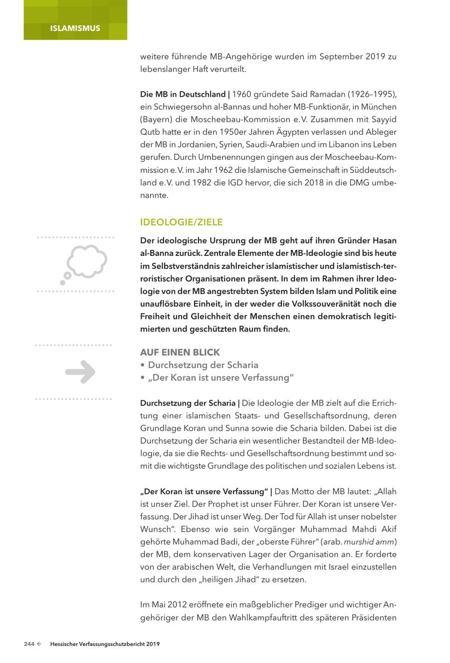 Seite 246 des Verfassungsschutzbericht 2019 Hessen
