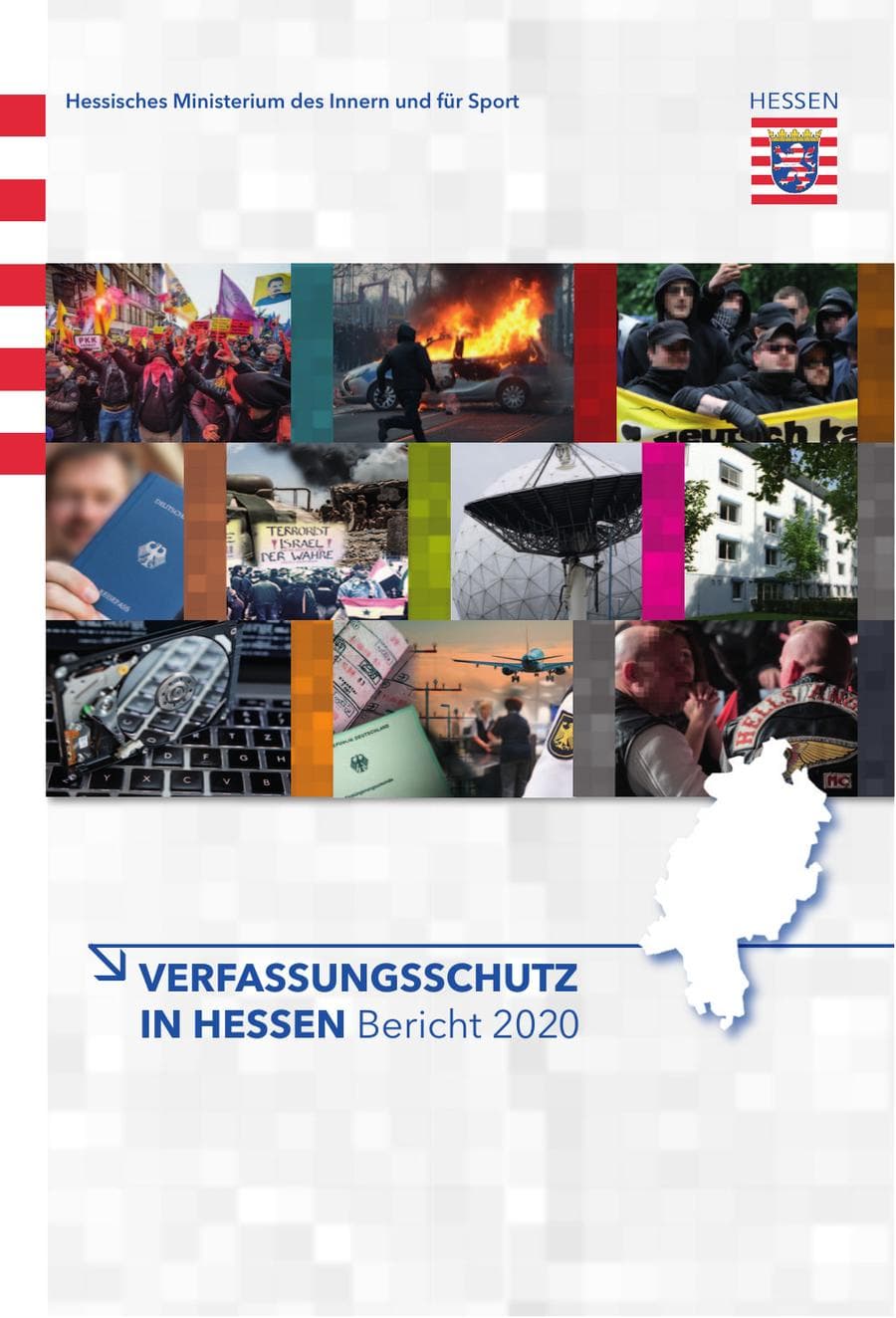Seite 1 des Verfassungsschutzbericht 2020 Hessen