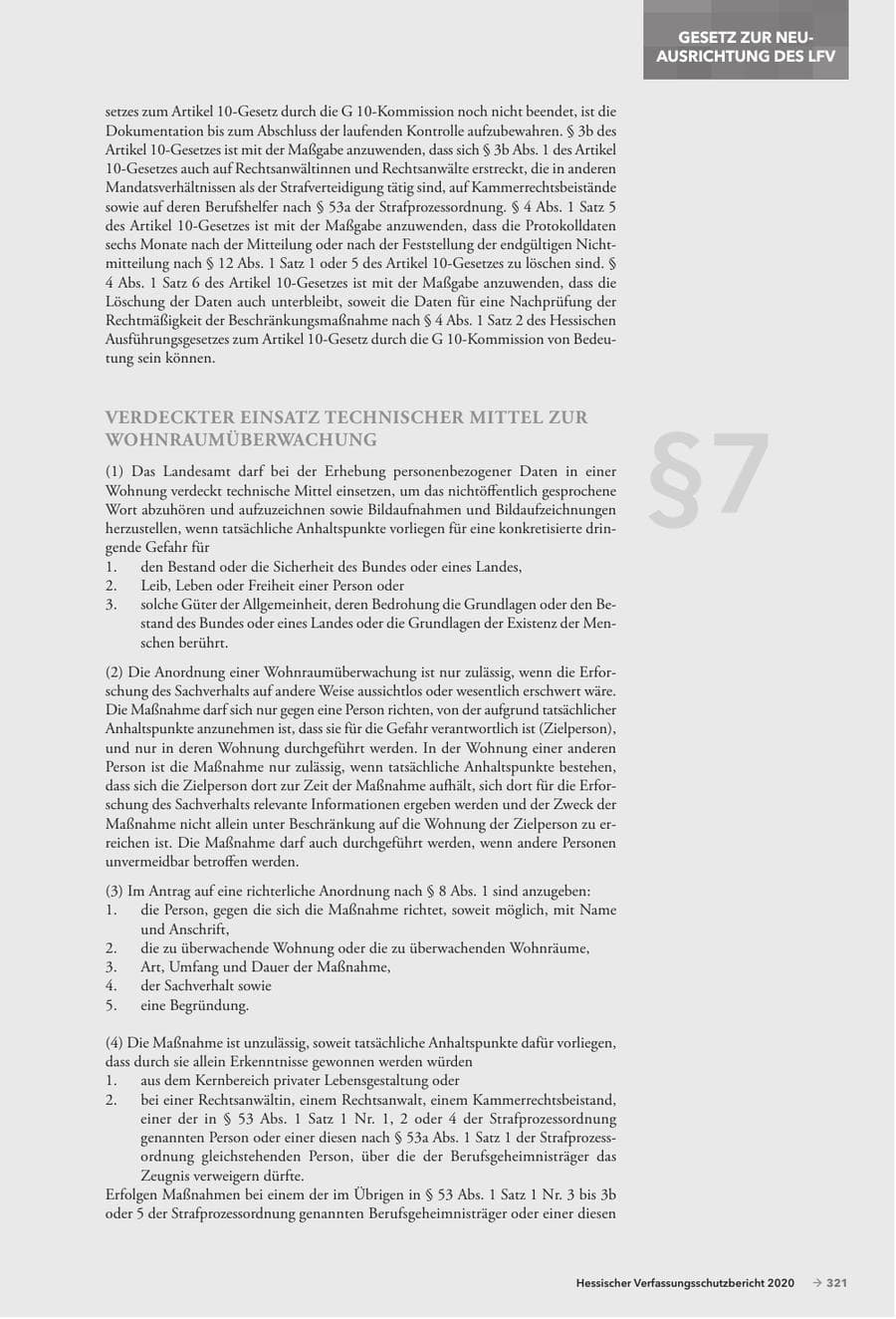 Seite 323 des Verfassungsschutzbericht 2020 Hessen