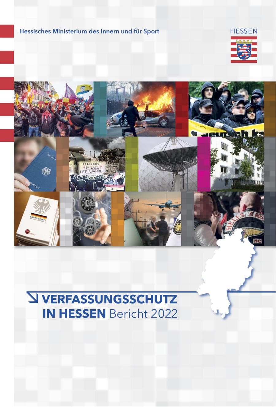 Seite 1 des Verfassungsschutzbericht 2022 Hessen
