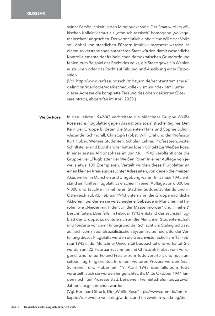 Seite 368 des Verfassungsschutzbericht 2022 Hessen