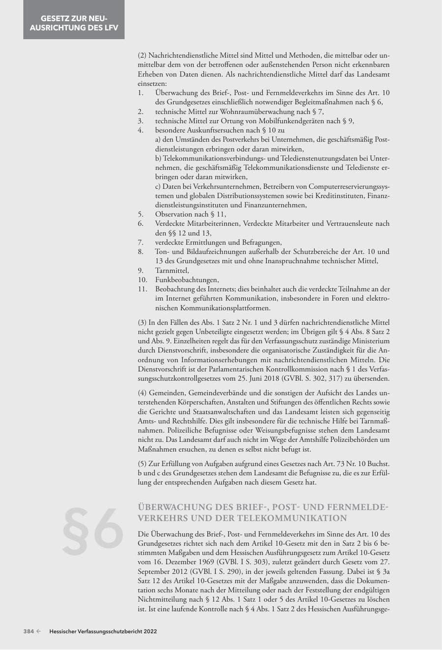Seite 386 des Verfassungsschutzbericht 2022 Hessen