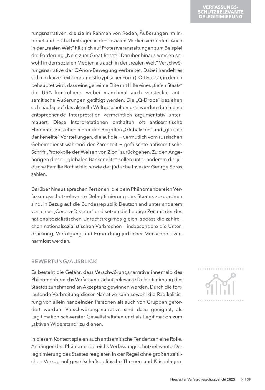 Seite 161 des Verfassungsschutzbericht 2023 Hessen