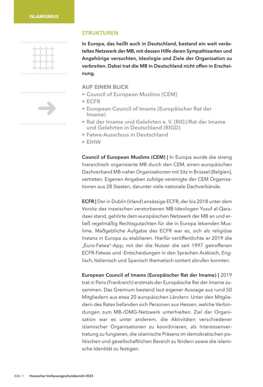 Seite 228 des Verfassungsschutzbericht 2023 Hessen