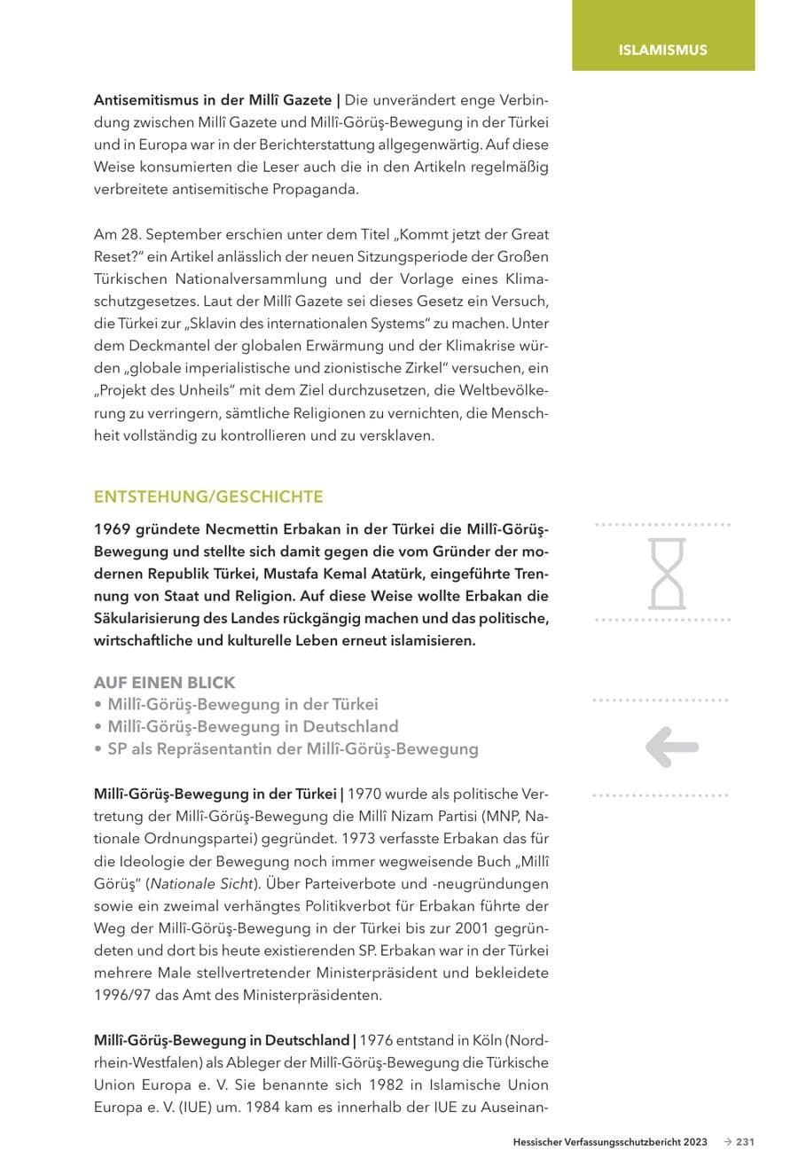 Seite 233 des Verfassungsschutzbericht 2023 Hessen