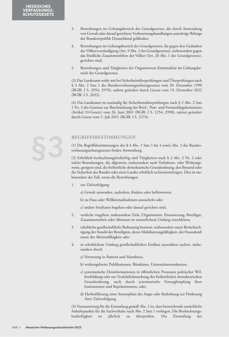 Seite 362 des Verfassungsschutzbericht 2023 Hessen