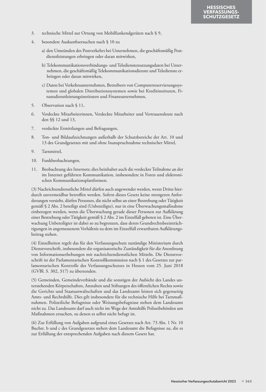 Seite 365 des Verfassungsschutzbericht 2023 Hessen
