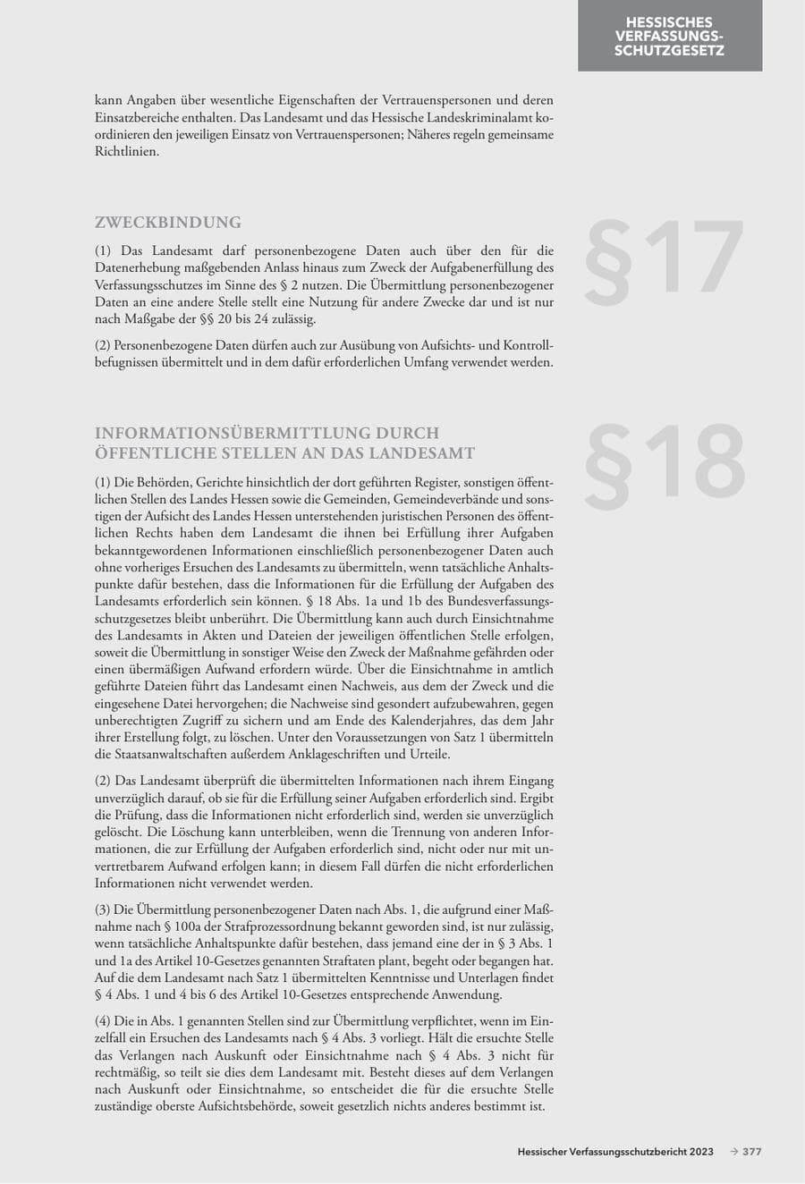 Seite 379 des Verfassungsschutzbericht 2023 Hessen