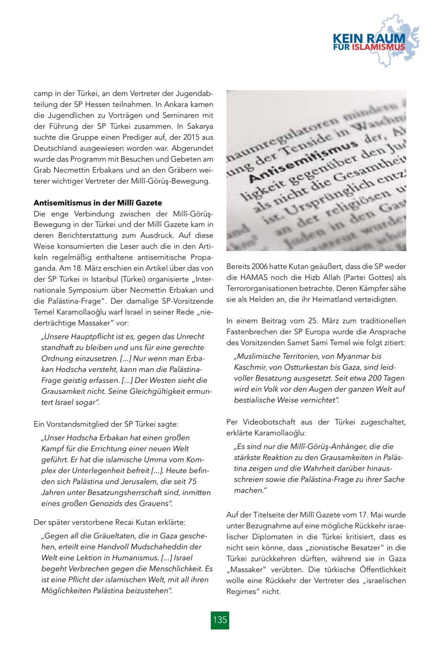Seite 135 des Verfassungsschutzbericht 2024 Hessen