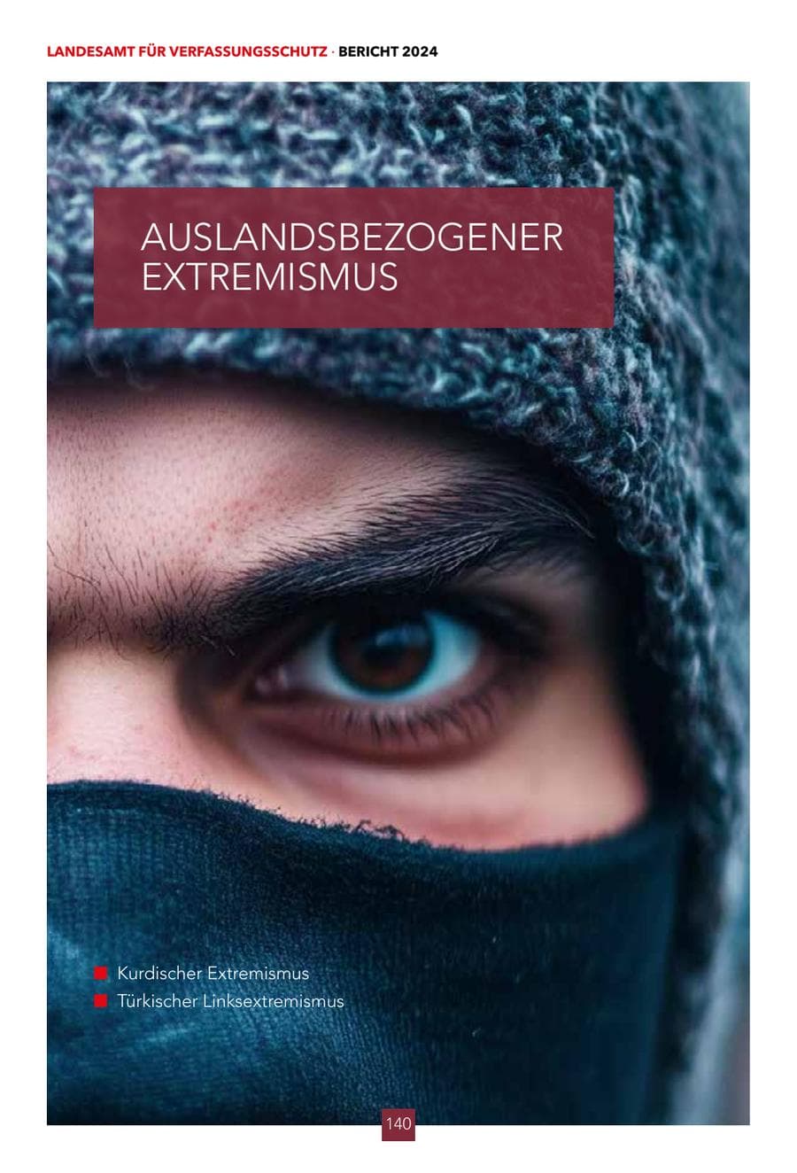 Seite 140 des Verfassungsschutzbericht 2024 Hessen