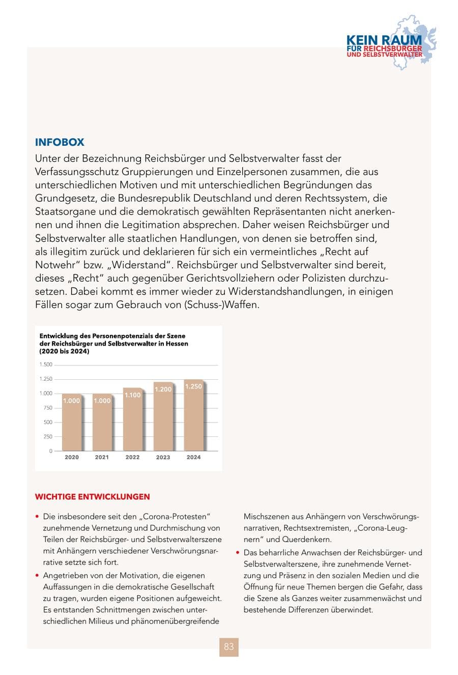 Seite 83 des Verfassungsschutzbericht 2024 Hessen