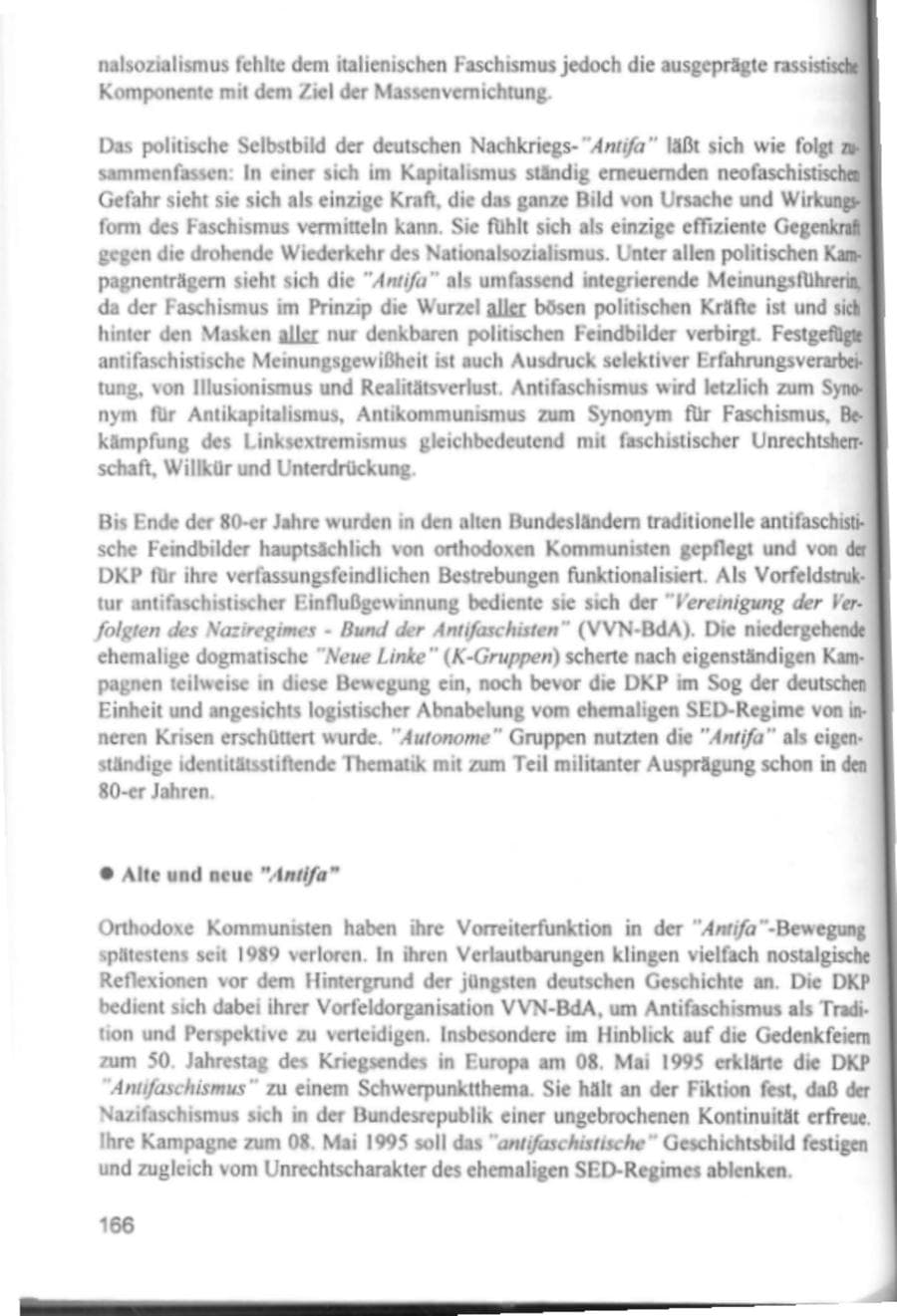 Seite 169 des Verfassungsschutzbericht 1994 Hamburg