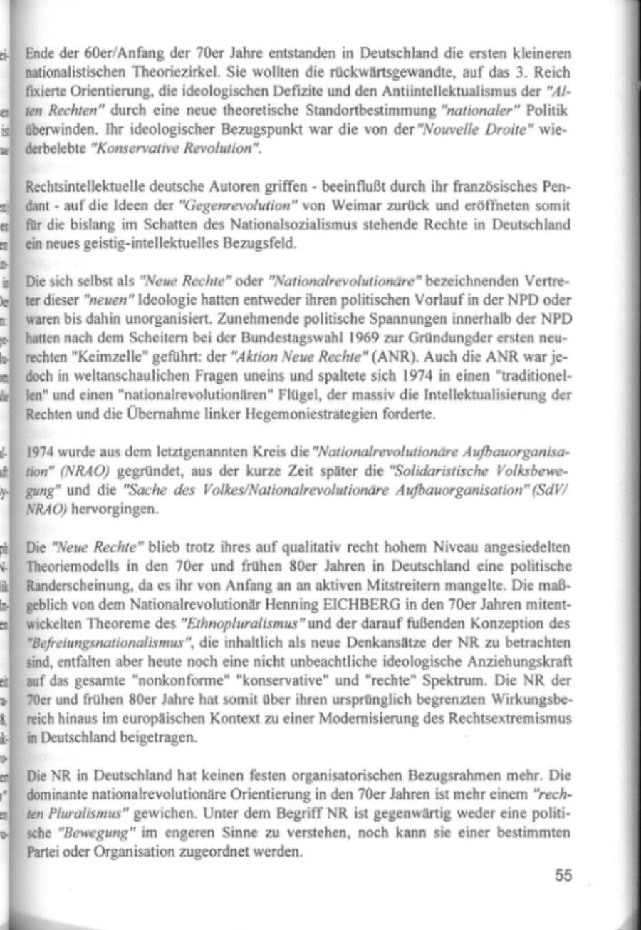 Seite 58 des Verfassungsschutzbericht 1994 Hamburg