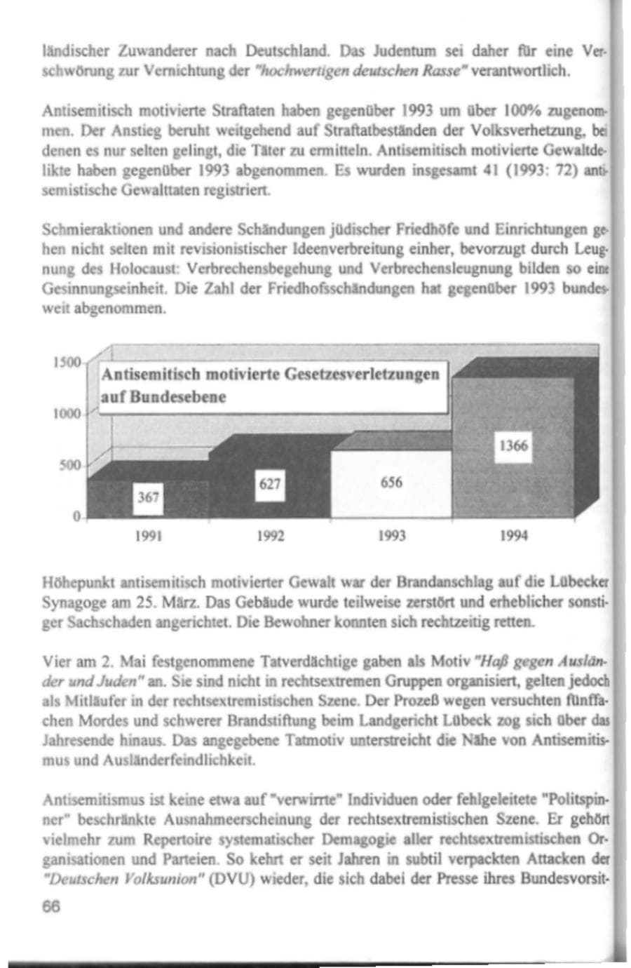 Seite 69 des Verfassungsschutzbericht 1994 Hamburg