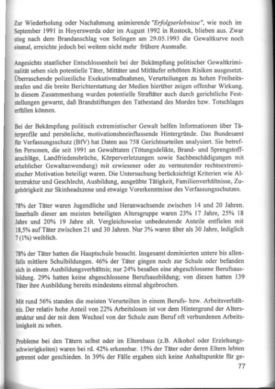 Seite 80 des Verfassungsschutzbericht 1994 Hamburg