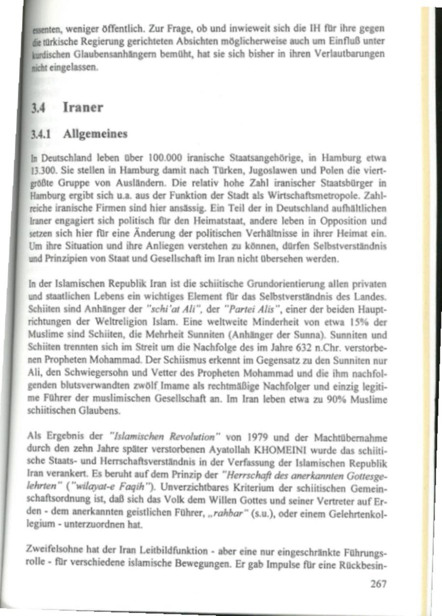 Seite 272 des Verfassungsschutzbericht 1995 Hamburg