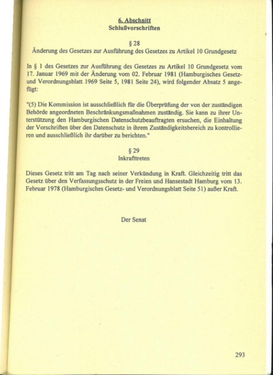 Seite 298 des Verfassungsschutzbericht 1995 Hamburg