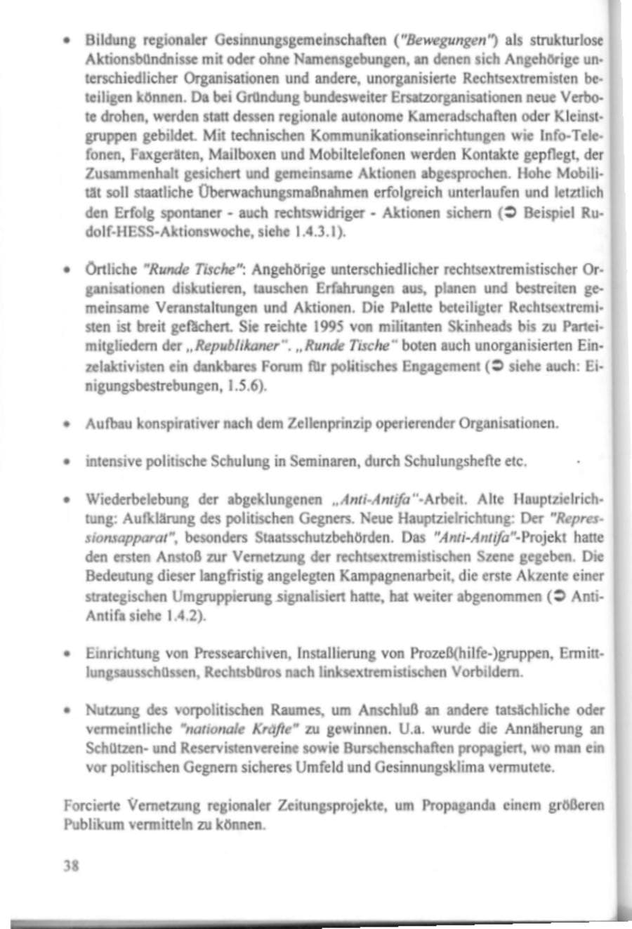 Seite 43 des Verfassungsschutzbericht 1995 Hamburg