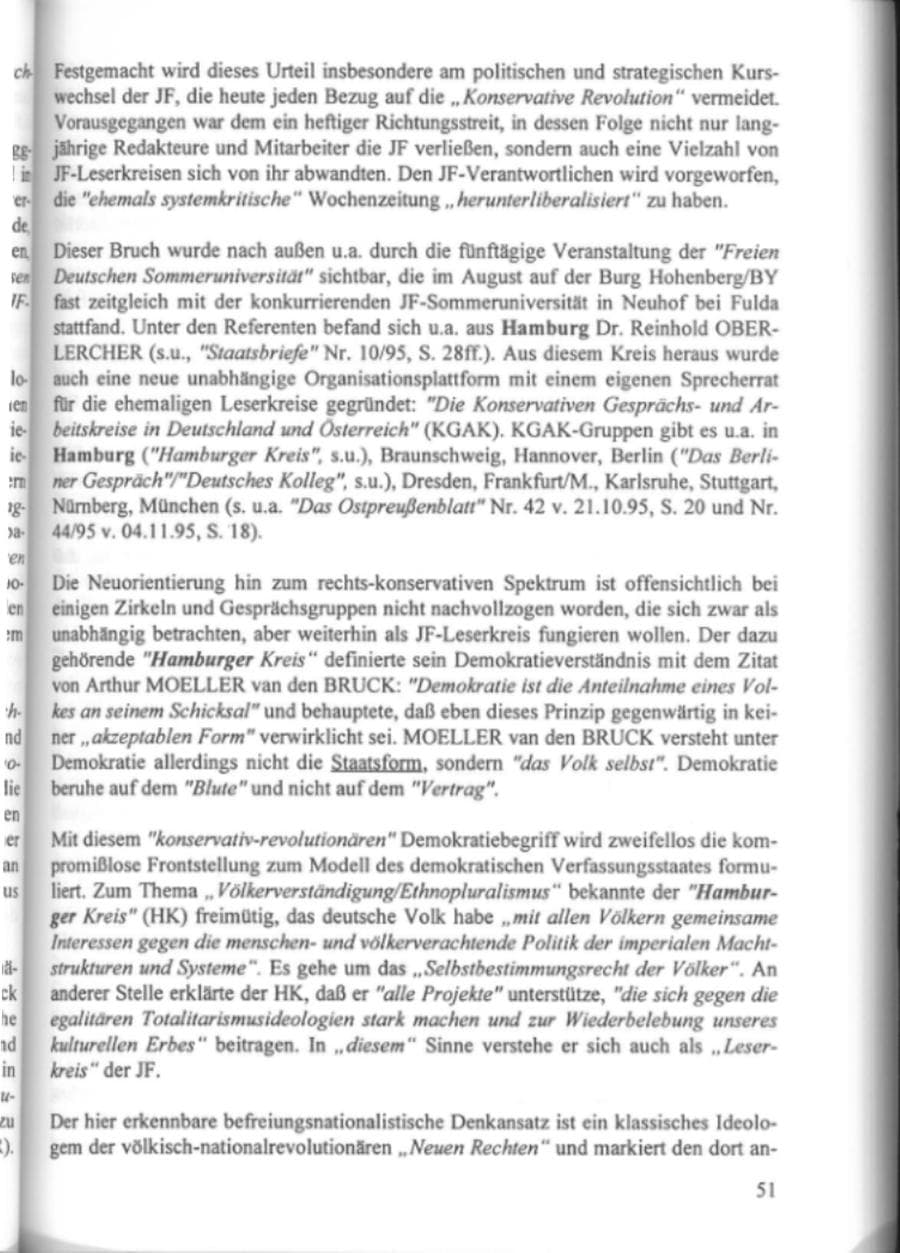 Seite 56 des Verfassungsschutzbericht 1995 Hamburg