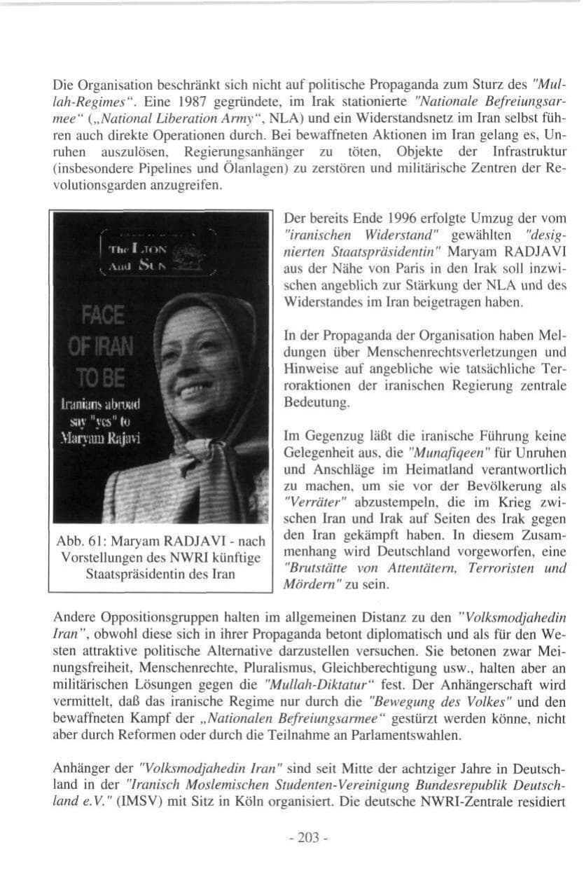 Seite 201 des Verfassungsschutzbericht 1997 Hamburg