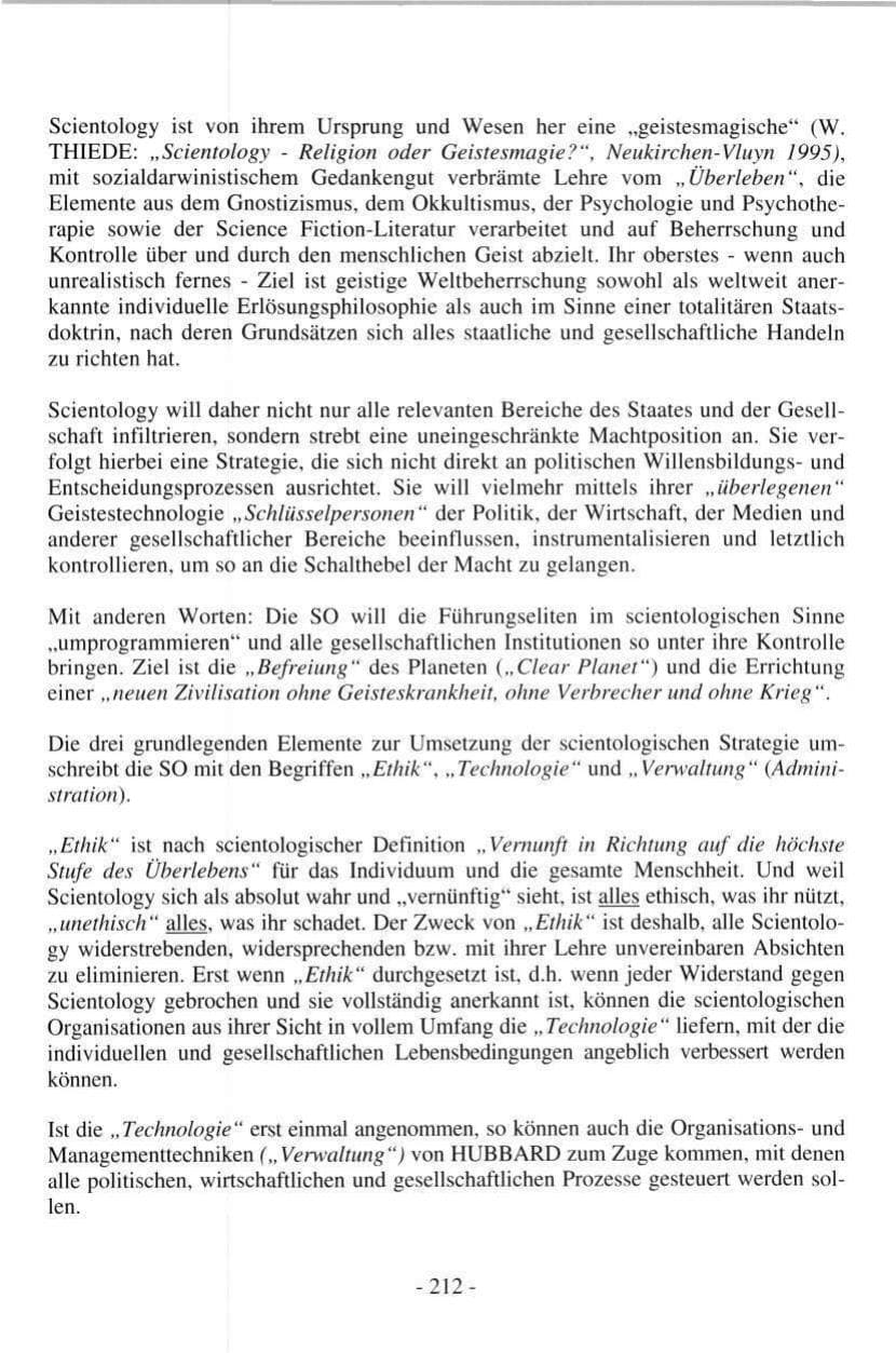 Seite 210 des Verfassungsschutzbericht 1997 Hamburg
