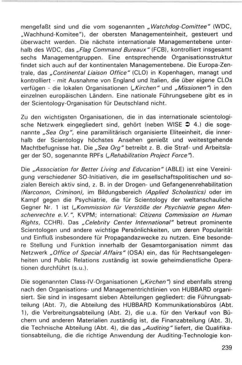Seite 239 des Verfassungsschutzbericht 1998 Hamburg