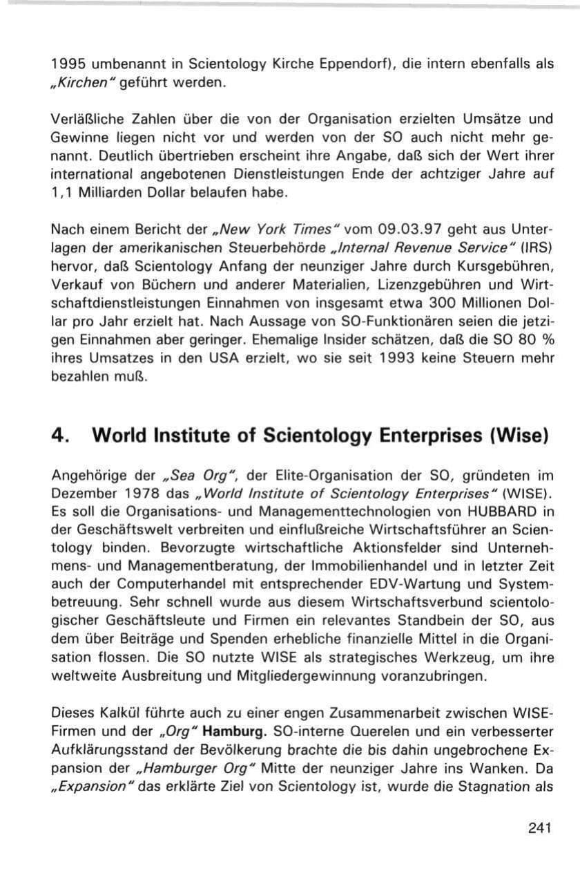 Seite 241 des Verfassungsschutzbericht 1998 Hamburg