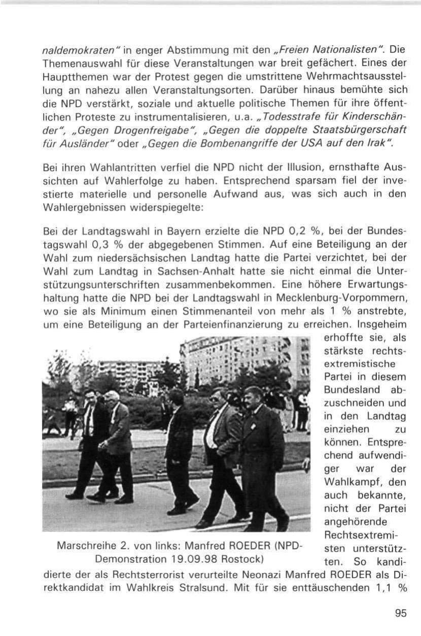 Seite 95 des Verfassungsschutzbericht 1998 Hamburg
