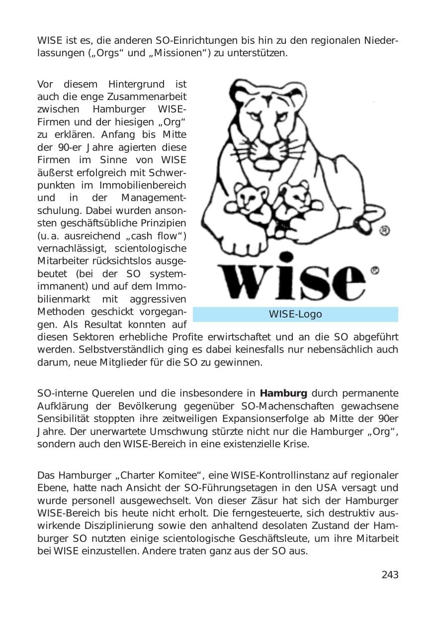 Seite 243 des Verfassungsschutzbericht 1999 Hamburg