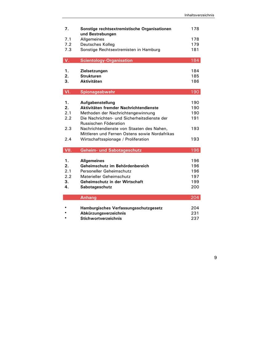 Seite 11 des Verfassungsschutzbericht 2002 Hamburg