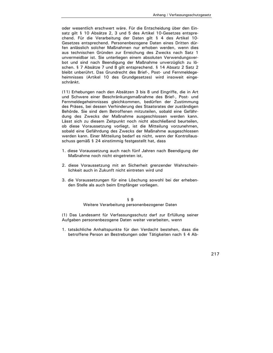 Seite 219 des Verfassungsschutzbericht 2002 Hamburg
