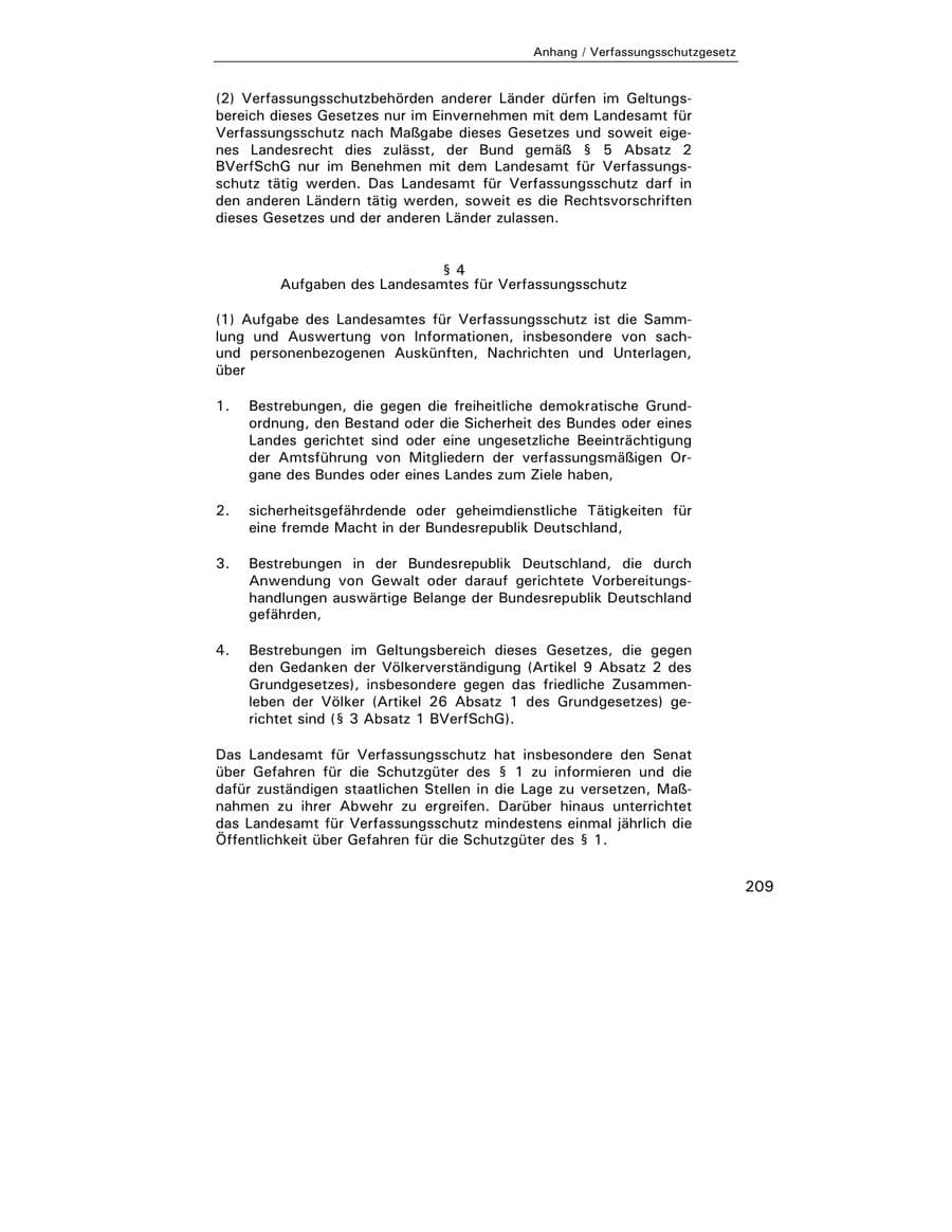 Seite 210 des Verfassungsschutzbericht 2003 Hamburg