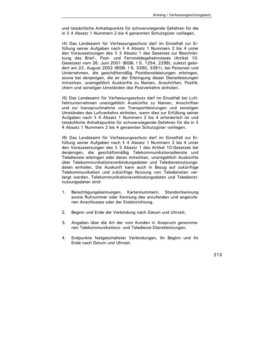 Seite 214 des Verfassungsschutzbericht 2003 Hamburg