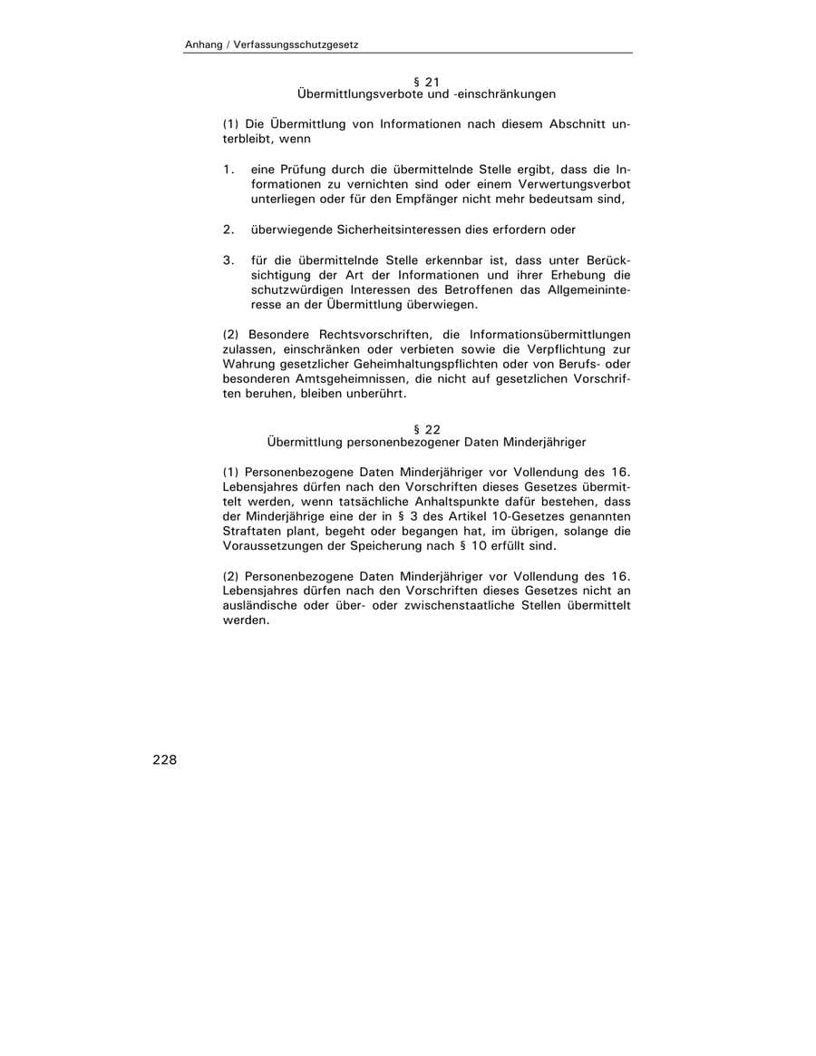 Seite 229 des Verfassungsschutzbericht 2003 Hamburg