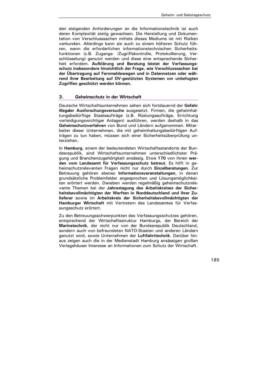 Seite 186 des Verfassungsschutzbericht 2004 Hamburg