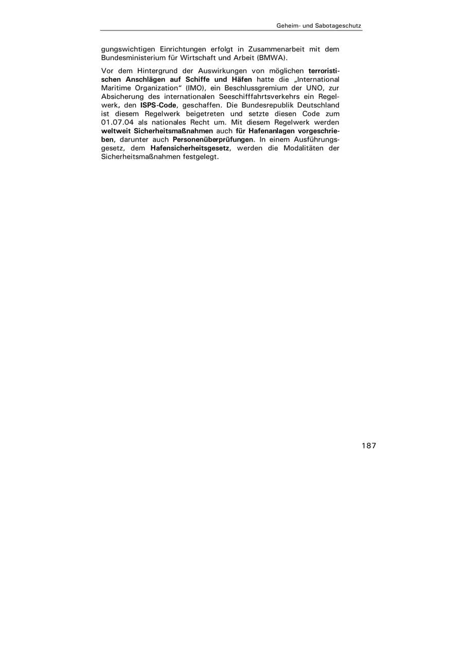 Seite 188 des Verfassungsschutzbericht 2004 Hamburg