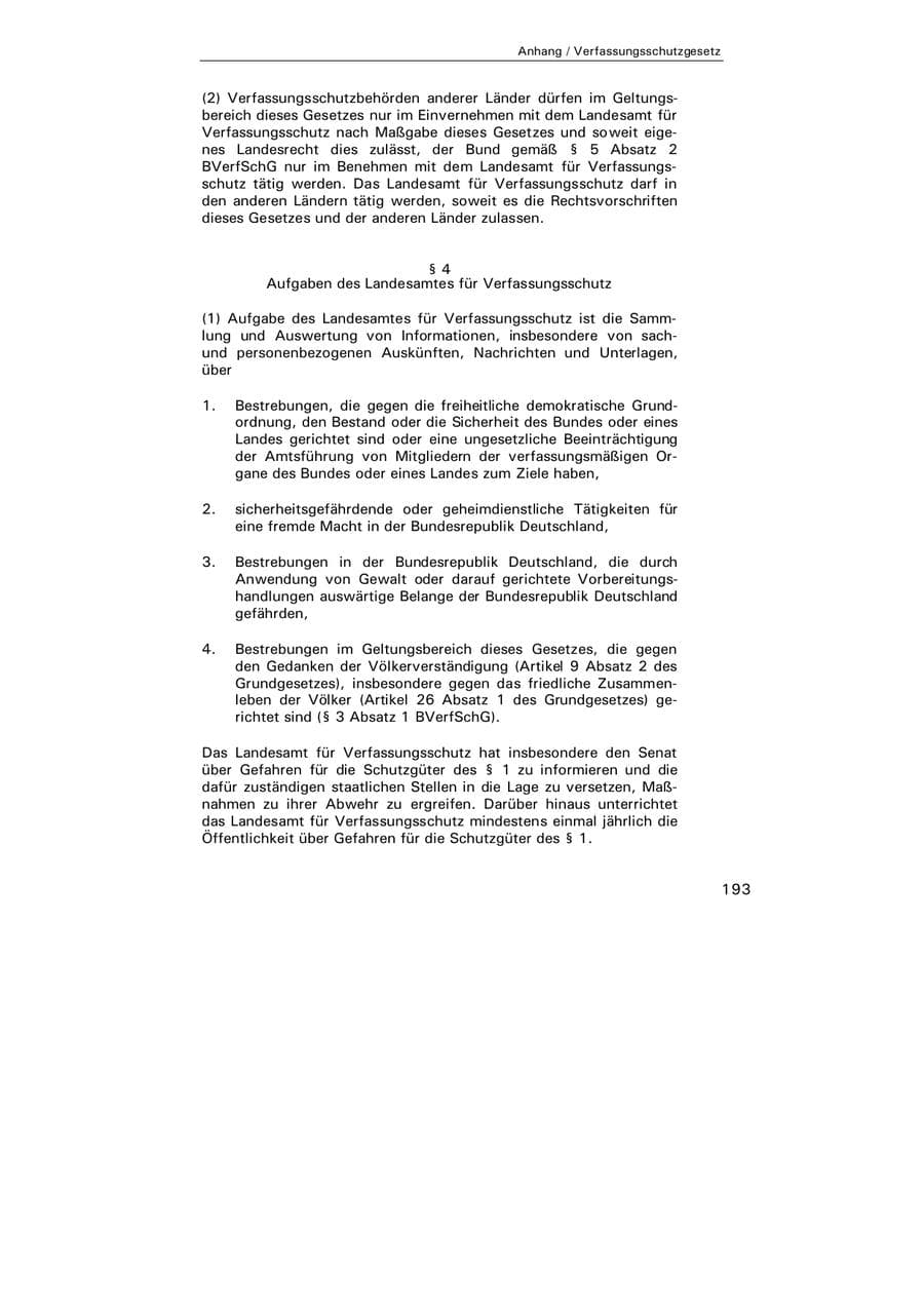 Seite 194 des Verfassungsschutzbericht 2004 Hamburg