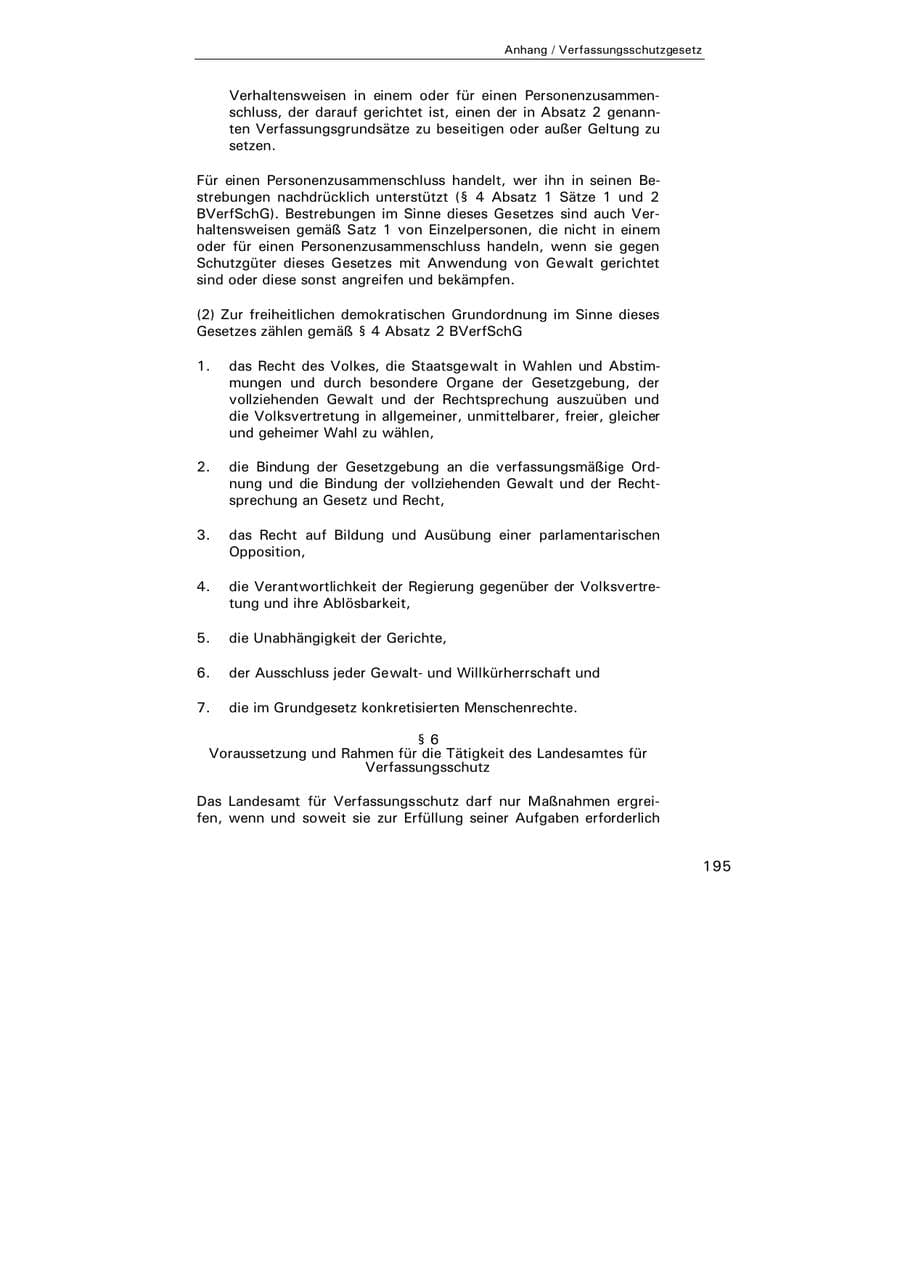 Seite 196 des Verfassungsschutzbericht 2004 Hamburg