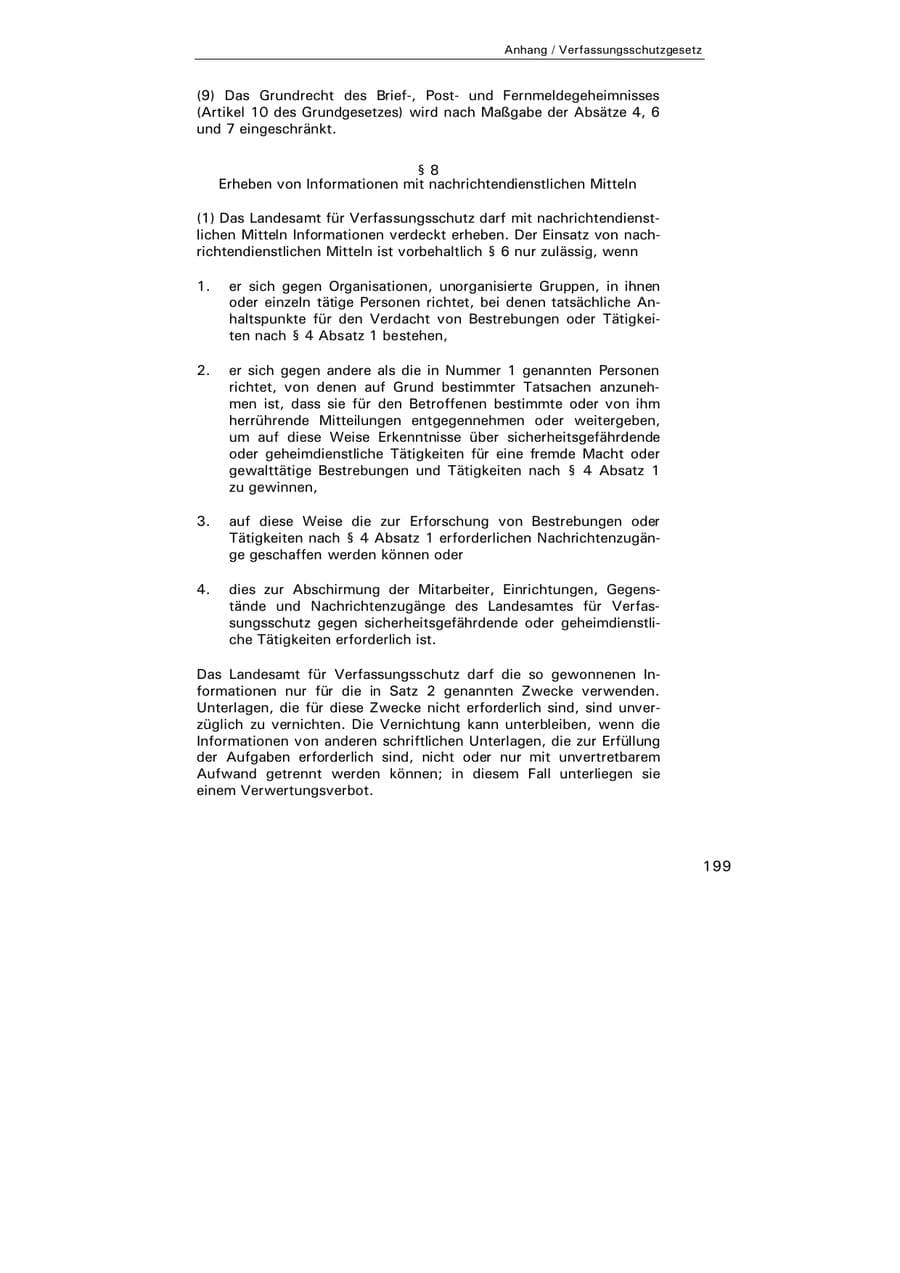 Seite 200 des Verfassungsschutzbericht 2004 Hamburg