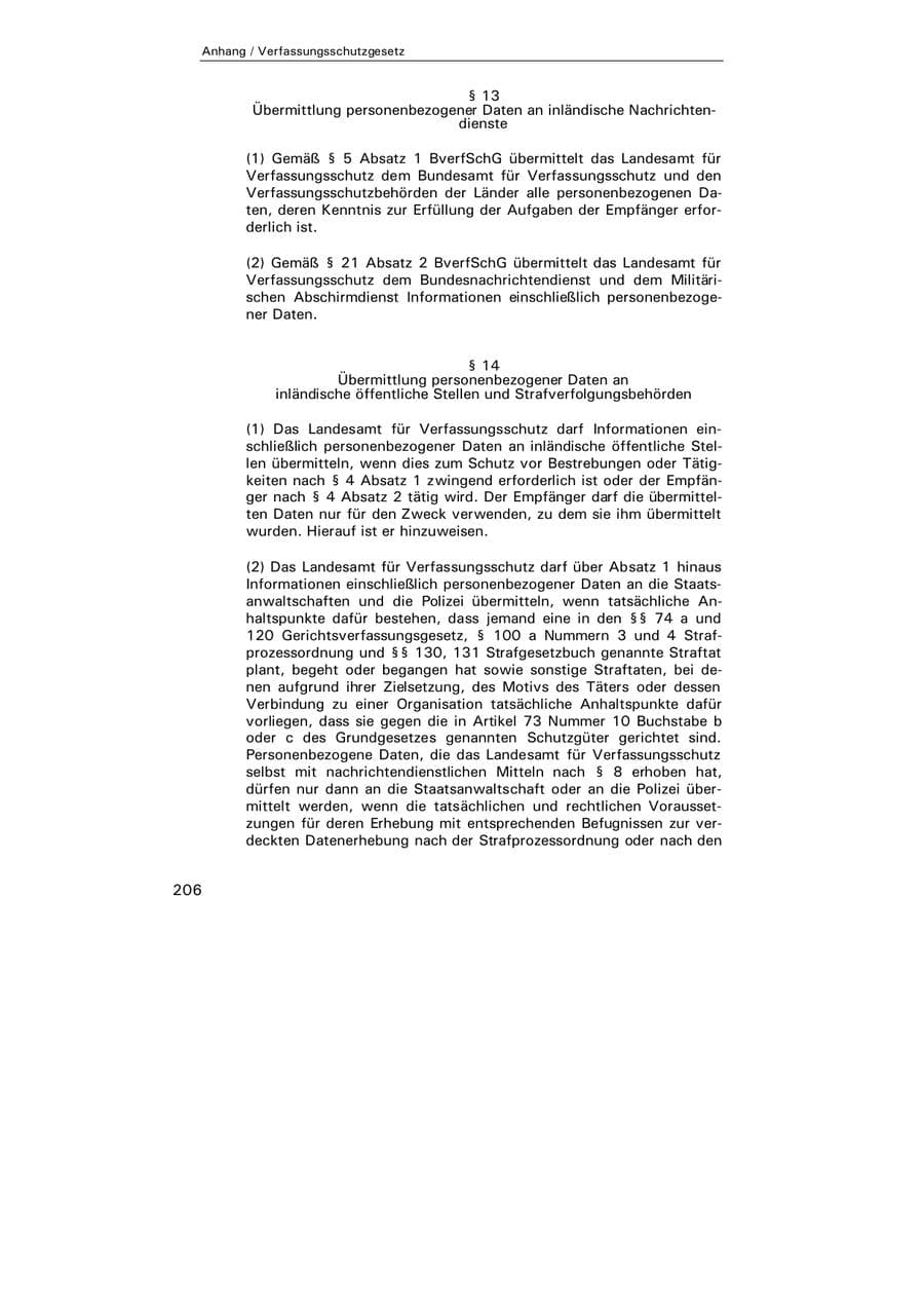 Seite 207 des Verfassungsschutzbericht 2004 Hamburg