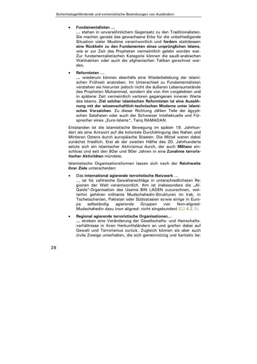 Seite 29 des Verfassungsschutzbericht 2004 Hamburg